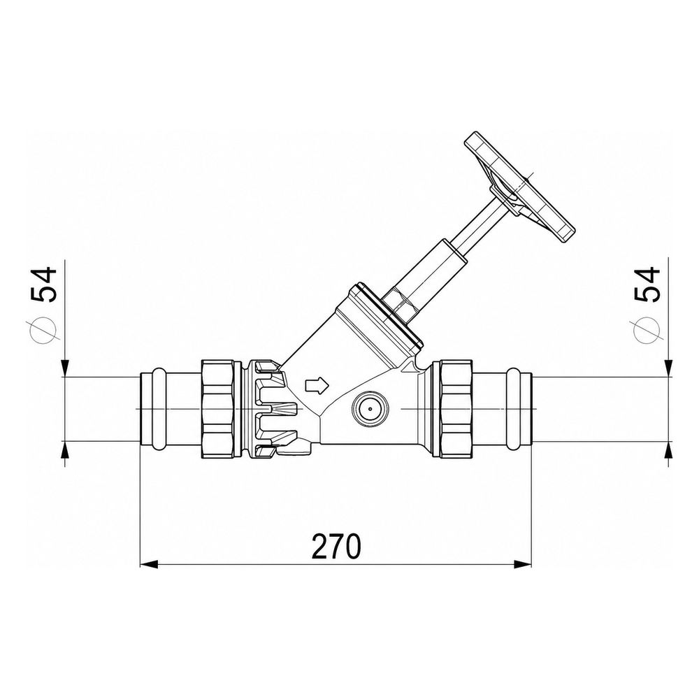 Schlösser Freistromventil Blue-tec mit Pressanschluss AG MULTI, ohne Entleeru... SCHLOESSER-0015545400001 4044997171660 (Abb. 2)