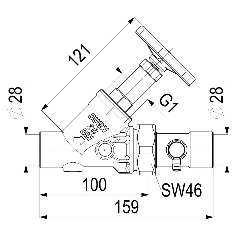 Schlösser KFR-Ventil mit Entleerung in der Verschraubung im Ausgang, mit nich... SCHLOESSER-0016752800001 4044997118535 (Abb. 2)