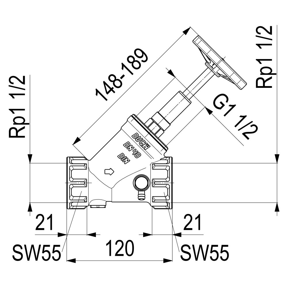Schlösser KFR-Ventil Blue-tec mit Muffenanschluss, Entleerung und steigender ... SCHLOESSER-0016214000001 4044997117217 (Abb. 2)