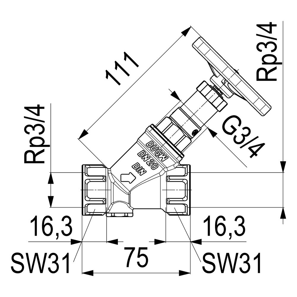 Schlösser KFR-Ventil Blue-tec mit Muffenanschluss, ohne Entleerung, mit nicht... SCHLOESSER-0016262000001 4044997117323 (Abb. 2)
