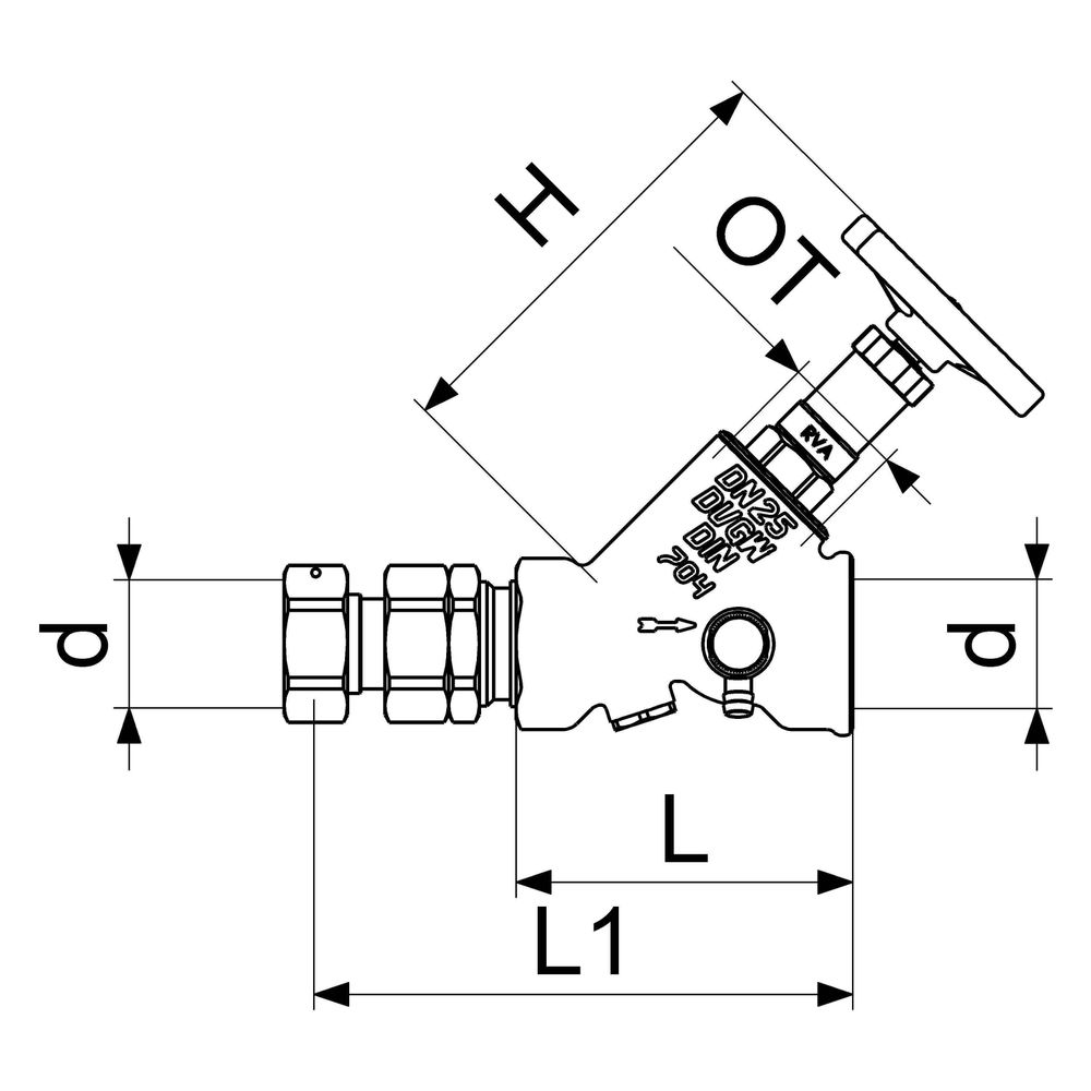 Schlösser KFR-Ventil mit Verschraubung, Entleerung und nichtsteigender Spinde... SCHLOESSER-0016353200001 4044997251195 (Abb. 2)