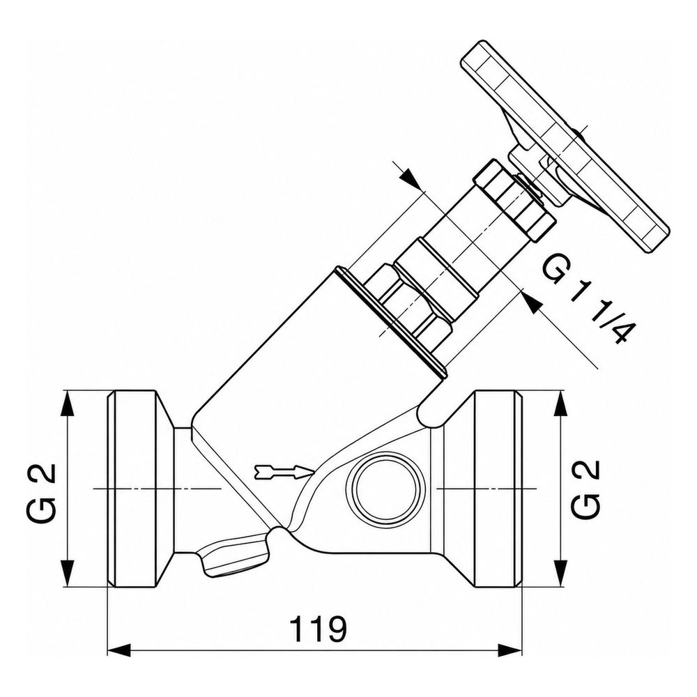Schlösser KFR-Ventil mit Außengewinde für Kunststoffrohr, ohne Entleerung und... SCHLOESSER-0016713200001 4044997118245 (Abb. 2)