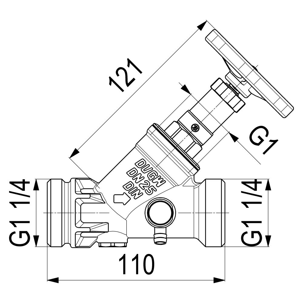 Schlösser KFR-Ventil mit Außengewinde MULTI, Entleerung und nichtsteigender S... SCHLOESSER-0016772500001 4044997118771 (Abb. 2)