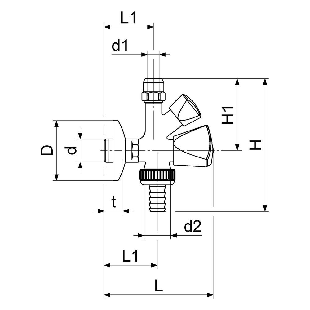 Schlösser Kombi-Eckventil selbstdichtend, mit Schlauchverschraubung, mit Drei... SCHLOESSER-0017151550001 4044997119068 (Abb. 2)