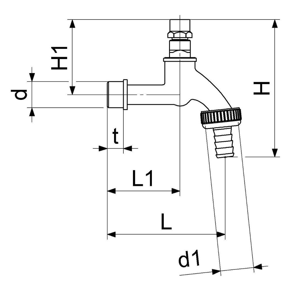 Schlösser Auslaufventil mit Schlauchverschraubung und Steckschlüssel-Oberteil... SCHLOESSER-0017331520001 4044997119914 (Abb. 2)