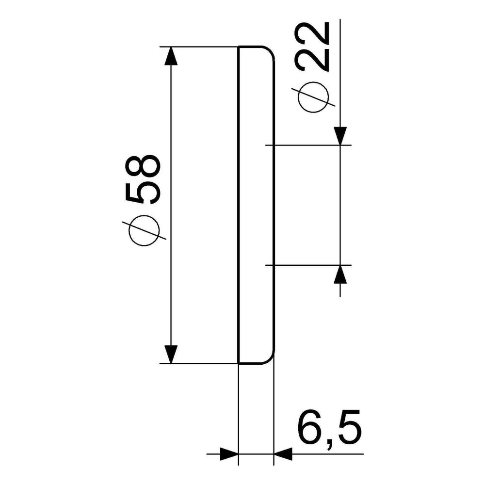 Schlösser Wandrosette für 1735 und 1765, flach, DN 15, 1/2", verchromt... SCHLOESSER-0017350050001 4044997173268 (Abb. 2)