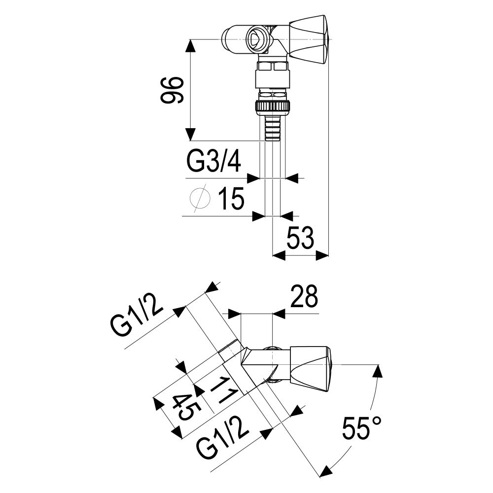 Schlösser Nebenanschlussventil mit Rohrbelüfter mit Schlauchverschraubung und... SCHLOESSER-0017461550001 4044997120569 (Abb. 2)