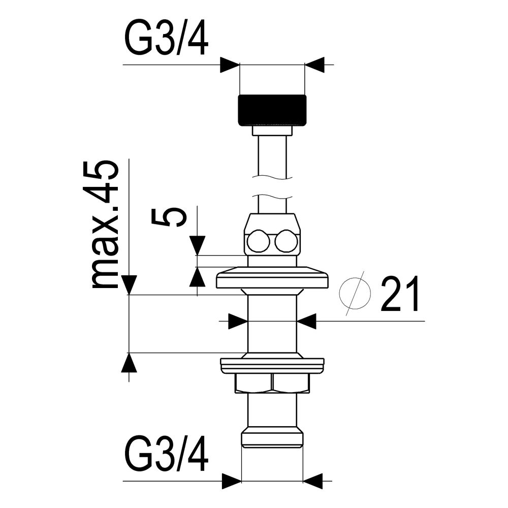 Schlösser Spülendurchführung DN 15, 1/2", mit Kupferrohren 12mm x 3/4", verch... SCHLOESSER-0017851550001 4044997121269 (Abb. 2)