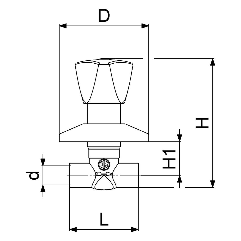Schlösser Unterputzventil mit Dreikanthaubengriff, Lötanschluss 15mm, Messing... SCHLOESSER-0017961500001 4044997121412 (Abb. 2)