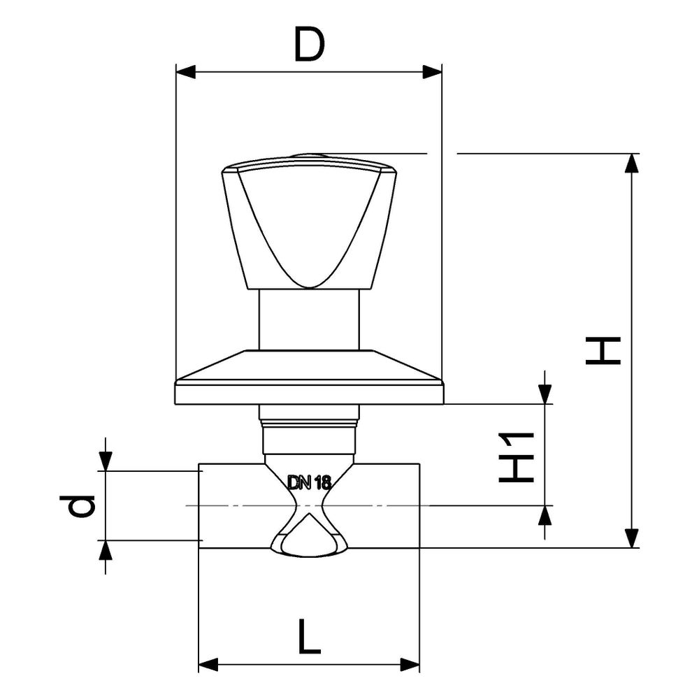 Schlösser Unterputzventil mit Dreikanthaubengriff, Lötanschluss 18mm, Messing... SCHLOESSER-0017961800001 4044997121429 (Abb. 2)