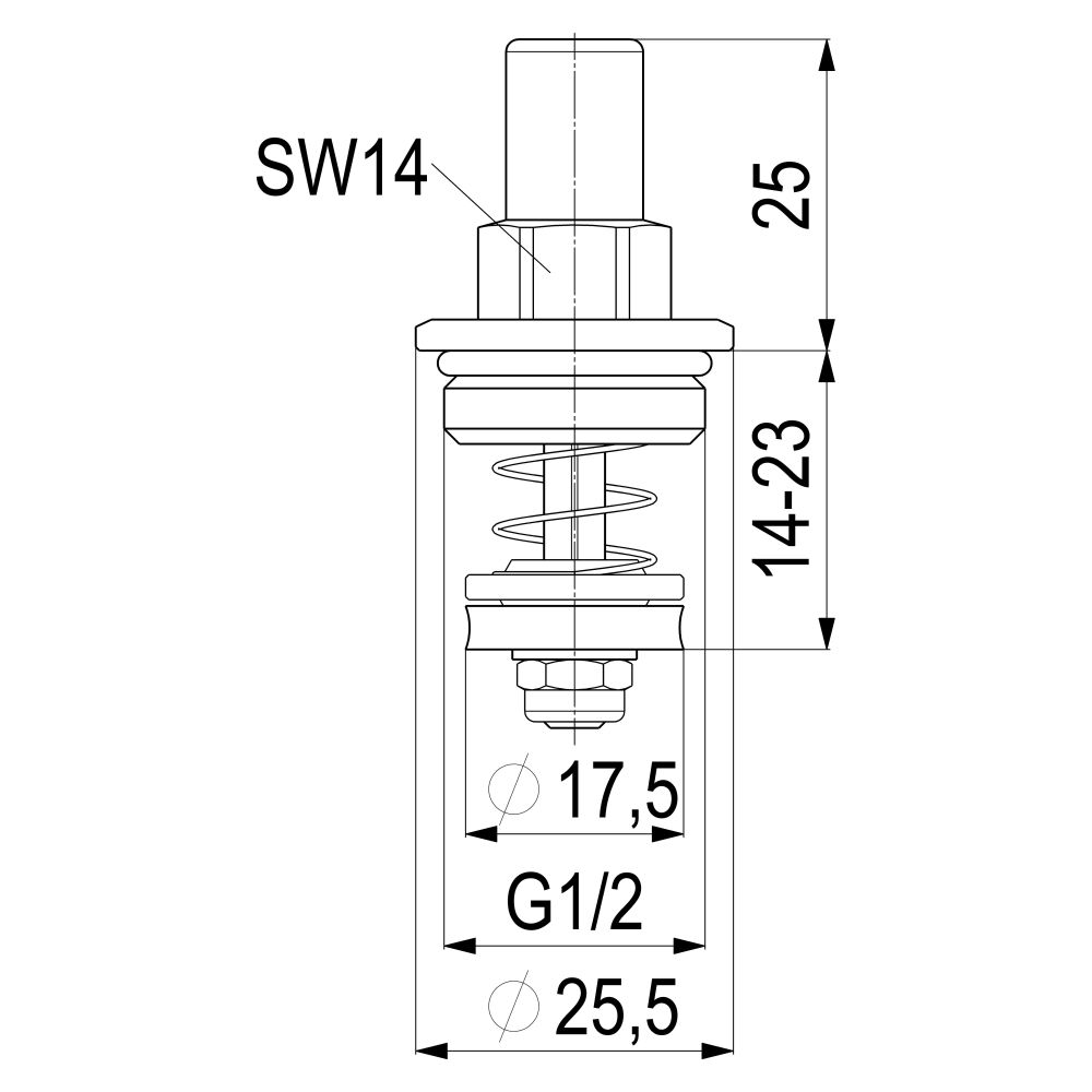 Schlösser Oberteil für Rückschlagventil, DN 15, 1/2", EPDM-Dichtung, Messing... SCHLOESSER-0018081500001 4044997122501 (Abb. 3)