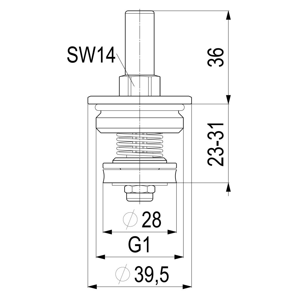 Schlösser Oberteil für Rückschlagventil, DN 25, 1", EPDM-Dichtung, Messing... SCHLOESSER-0018082500001 4044997122563 (Abb. 3)