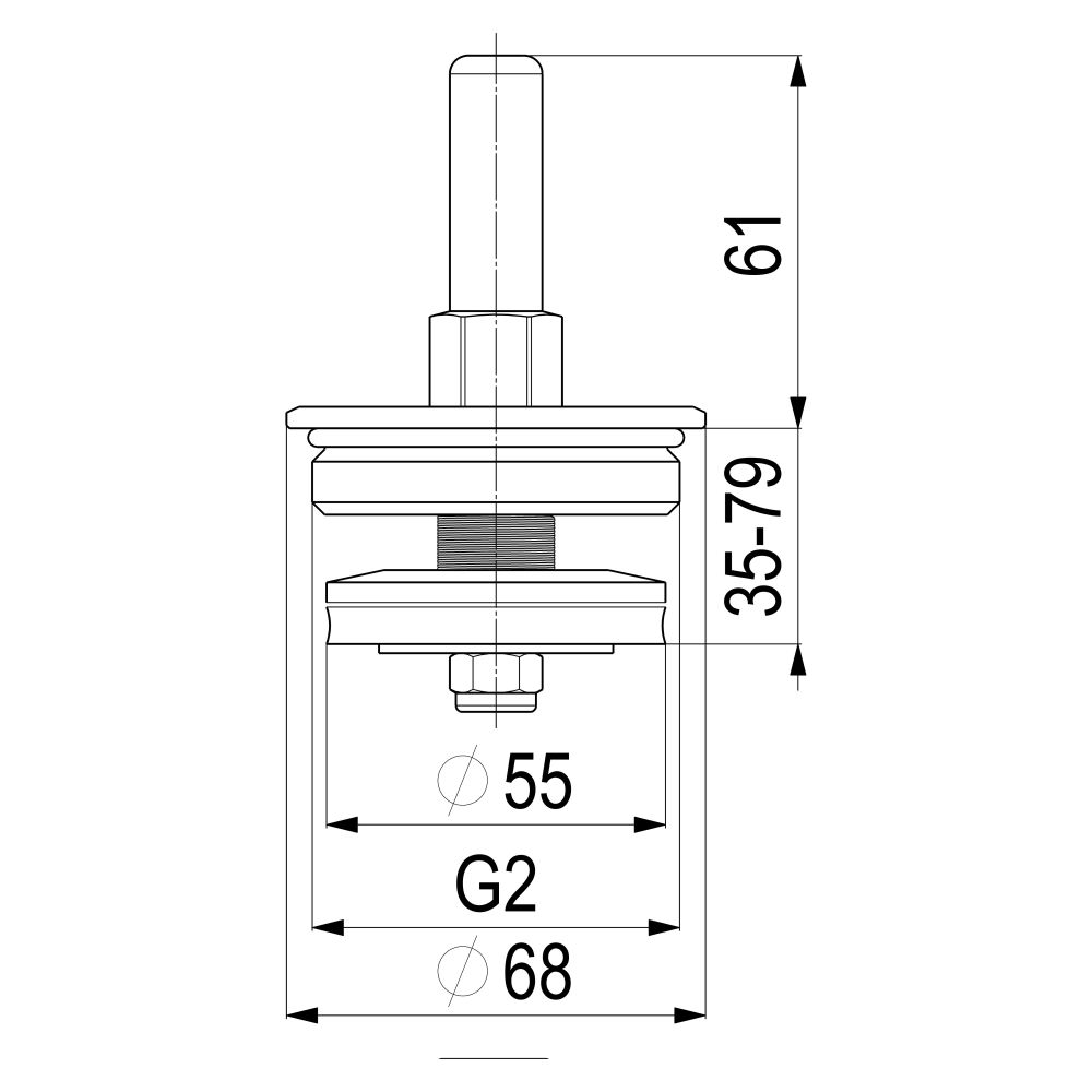 Schlösser Oberteil für Rückschlagventil, DN 50, 2", EPDM-Dichtung, Messing... SCHLOESSER-0018085000001 4044997122655 (Abb. 3)