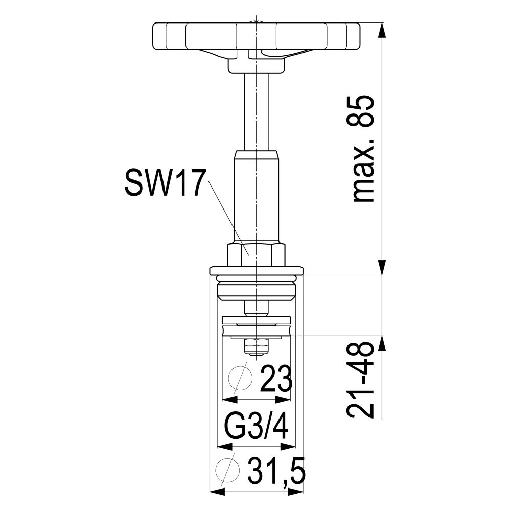 Schlösser Fettkammer-Oberteil für Freistromventil DIN 3502 mit steigender Spi... SCHLOESSER-0018162000001 4044997123973 (Abb. 2)