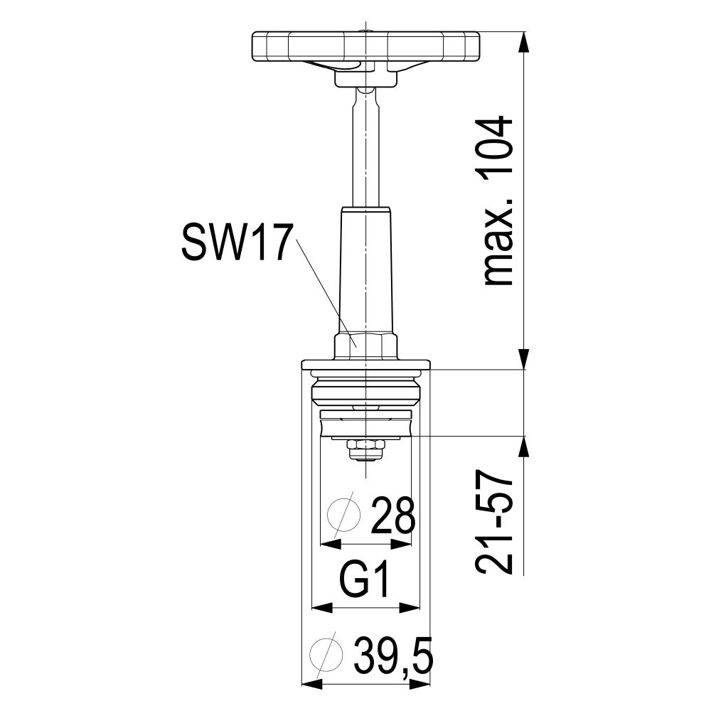 Schlösser Fettkammer-Oberteil für Freistromventil DIN 3502 mit steigender Spi... SCHLOESSER-0018162500001 4044997124000 (Abb. 2)
