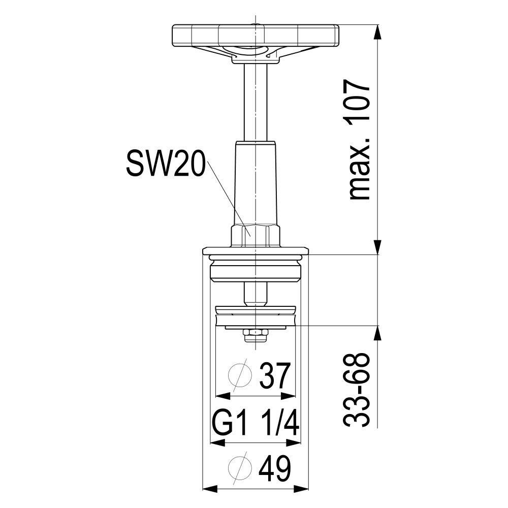 Schlösser Fettkammer-Oberteil für Freistromventil DIN 3502 mit steigender Spi... SCHLOESSER-0018163200001 4044997124031 (Abb. 2)