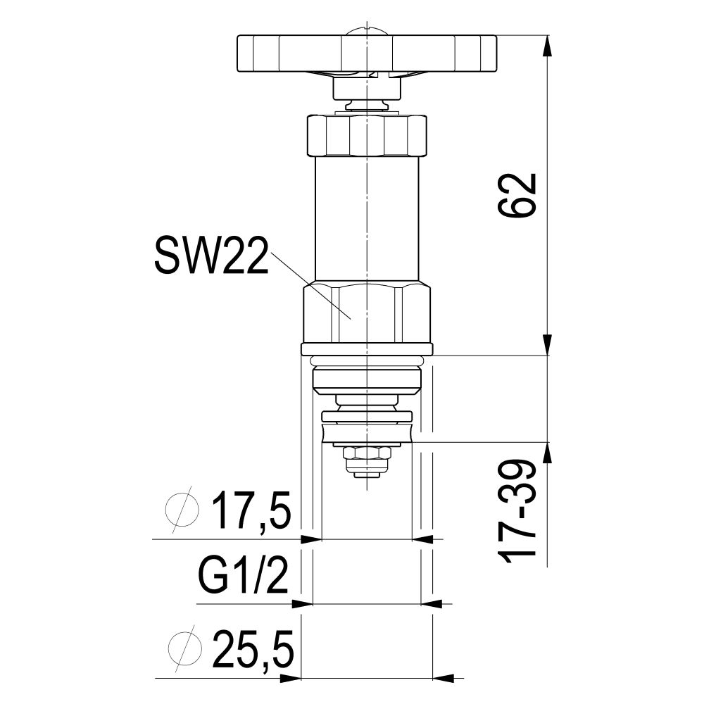 Schlösser Fettkammer-Oberteil für Freistromventil DIN 3502 mit nichtsteigende... SCHLOESSER-0018181500002 4044997124338 (Abb. 2)
