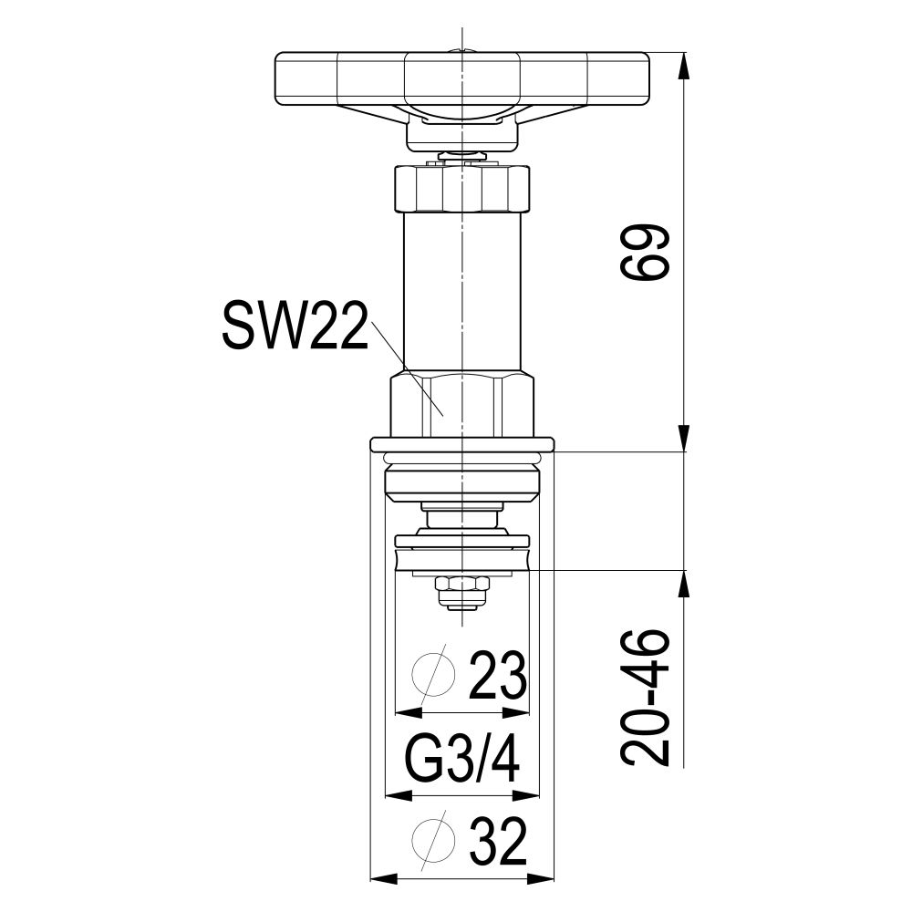 Schlösser Fettkammer-Oberteil für Freistromventil DIN 3502 mit nichtsteigende... SCHLOESSER-0018182000002 4044997124437 (Abb. 2)