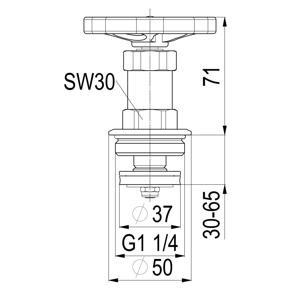 Schlösser Fettkammer-Oberteil für Freistromventil DIN 3502 mit nichtsteigende... SCHLOESSER-0018183200002 4044997124666 (Abb. 2)