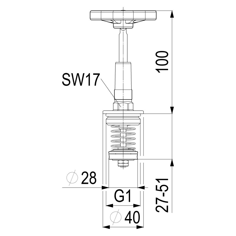 Schlösser Fettkammer-Oberteil für KFR-Ventil DIN 3502 mit steigender Spindel,... SCHLOESSER-0018192500001 4044997125205 (Abb. 2)