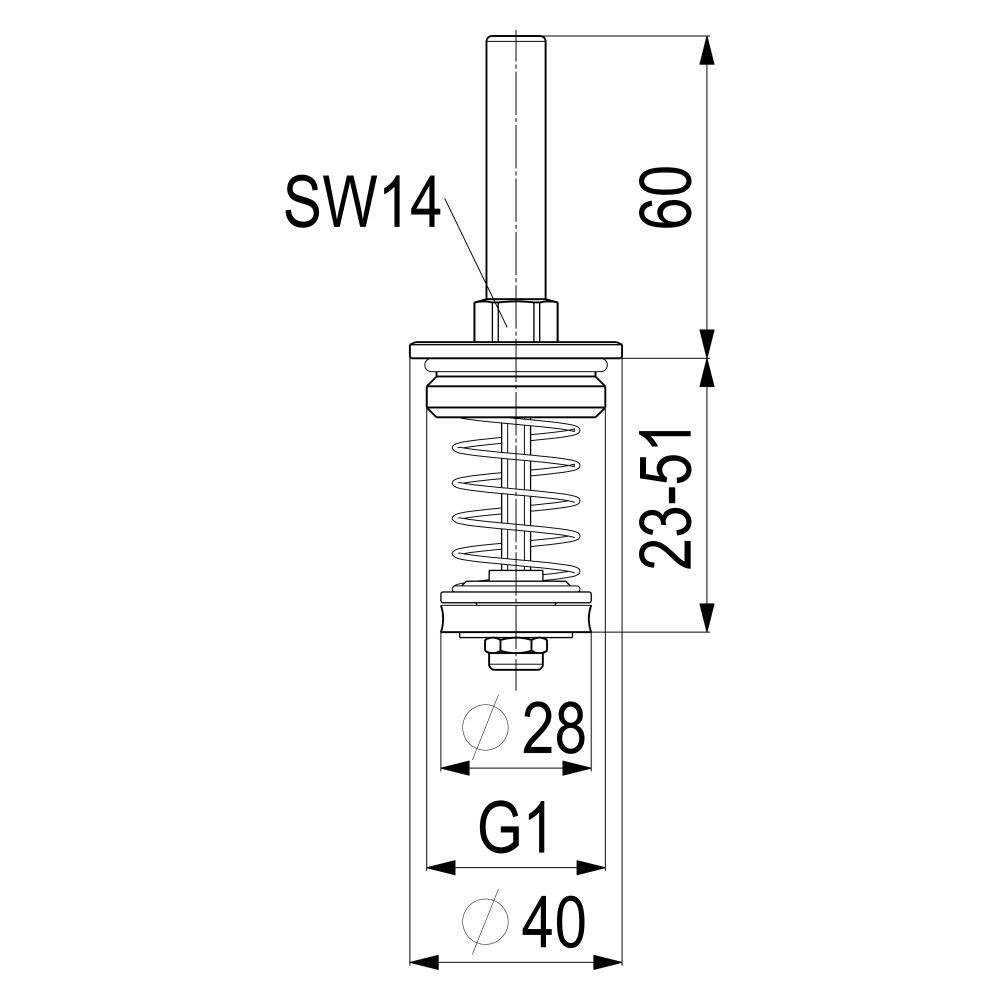 Schlösser Oberteil mit Rückflussverhinderer, DN 25, 1", Messing, DIN-DVGW... SCHLOESSER-0018202500001 4044997174043 (Abb. 2)