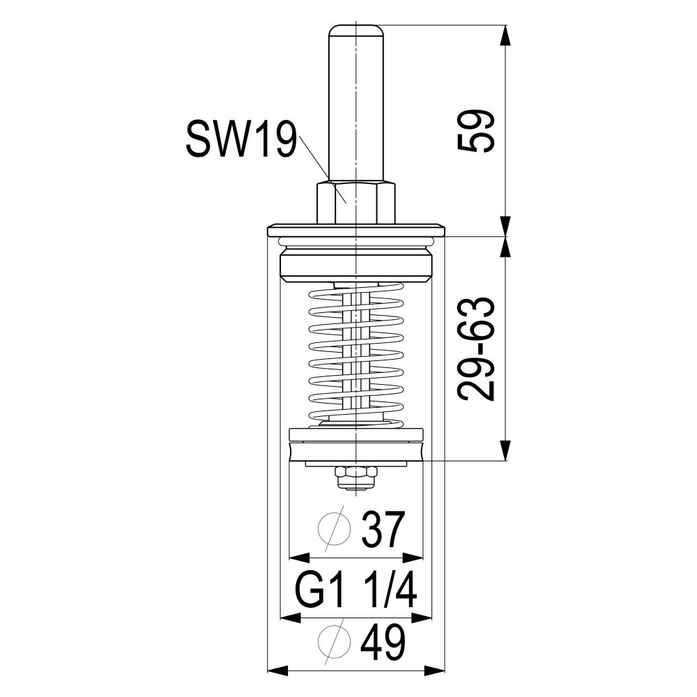 Schlösser Oberteil mit Rückflussverhinderer, DN 32, 1 1/4", Messing, DIN-DVGW... SCHLOESSER-0018203200001 4044997174067 (Abb. 2)