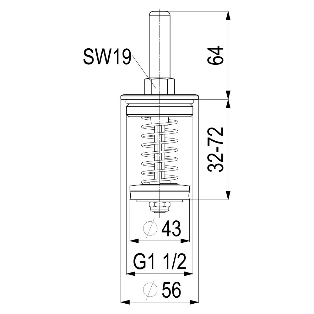 Schlösser Oberteil mit Rückflussverhinderer, DN 40, 1 1/2", Messing, DIN-DVGW... SCHLOESSER-0018204000001 4044997174081 (Abb. 2)