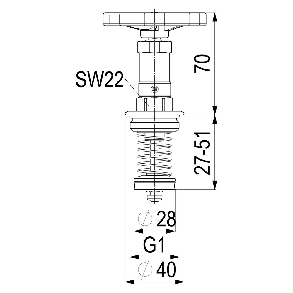 Schlösser Fettkammer-Oberteil für KFR-Ventil DIN 3502 mit nichtsteigender Spi... SCHLOESSER-0018212500001 4044997125786 (Abb. 2)