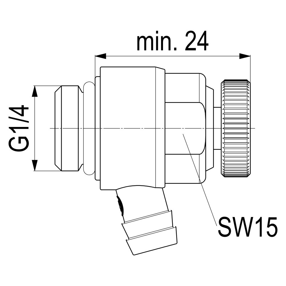 Schlösser Entleerungsventil mit O-Ring, DN 8, 1/4", mit Auslaufring Grün, Mes... SCHLOESSER-0018310800001 4044997127032 (Abb. 2)