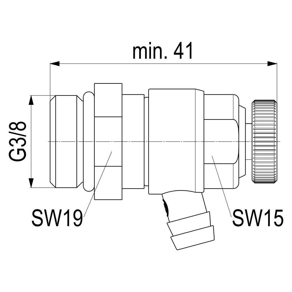 Schlösser Entleerungsventil mit O-Ring, DN 10, 3/8", mit Auslaufring Grün, Me... SCHLOESSER-0018311000001 4044997127094 (Abb. 3)