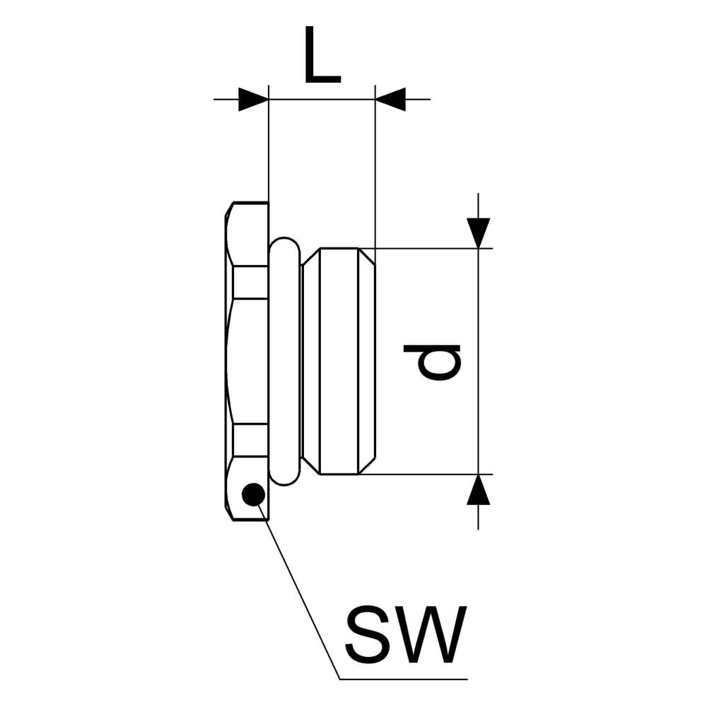 Schlösser Entleerungsstopfen mit O-Ring, DN 10, 3/8", Messing... SCHLOESSER-0018361000001 4044997127261 (Abb. 3)