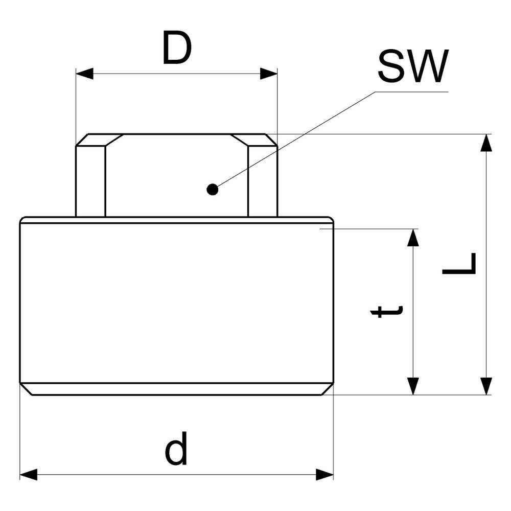Schlösser Verschlussstopfen mit verchromter Schlitzschraube, DN 20, 3/4" Mess... SCHLOESSER-0018382000001 4044997127322 (Abb. 2)