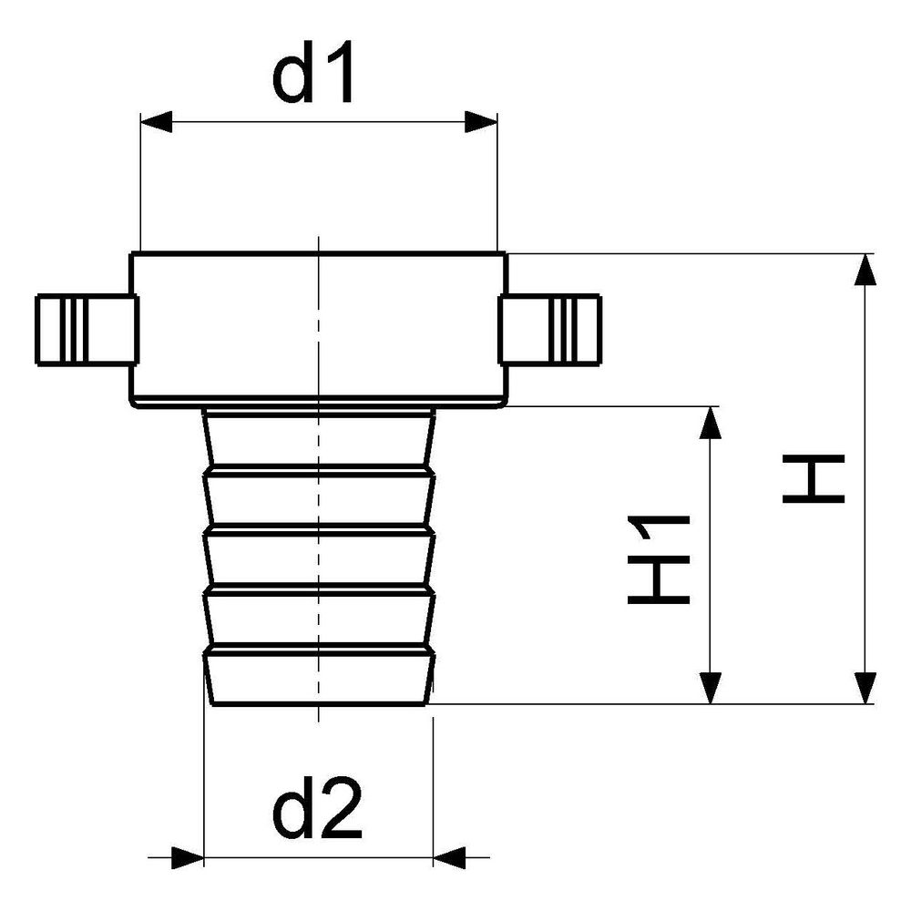 Schlösser Schlauchverschraubung, zweiteilig, DN 25, 1", Messing verchromt... SCHLOESSER-0018412550001 4044997127513 (Abb. 2)