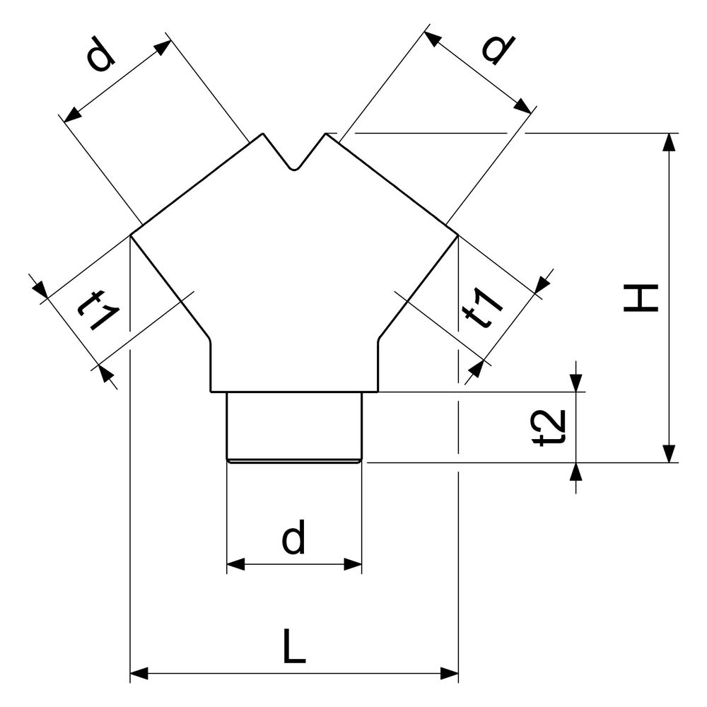 Schlösser Messing-Gabelstück, DN 15, 1/2", 2x Innengewinde, 2x Außengewinde, ... SCHLOESSER-0018441550001 4044997127643 (Abb. 2)