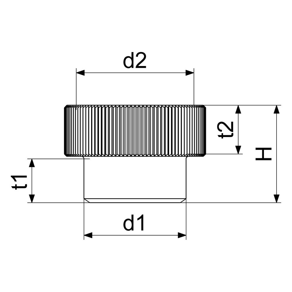 Schlösser Übergangsstück mit R-Muffe und Dichtung, 1/2" AG x 3/4" IG, verchro... SCHLOESSER-0018502050001 4044997127926 (Abb. 2)