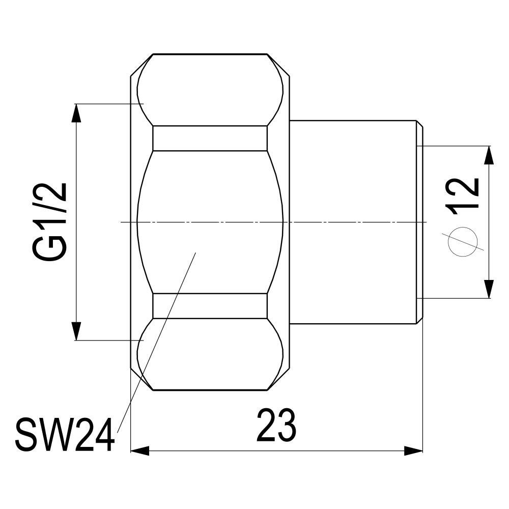 Schlösser Anschlussverschraubung für Kupferrohre, konisch-dichtend, DN 12, 1/... SCHLOESSER-0018511200001 4044997127940 (Abb. 2)
