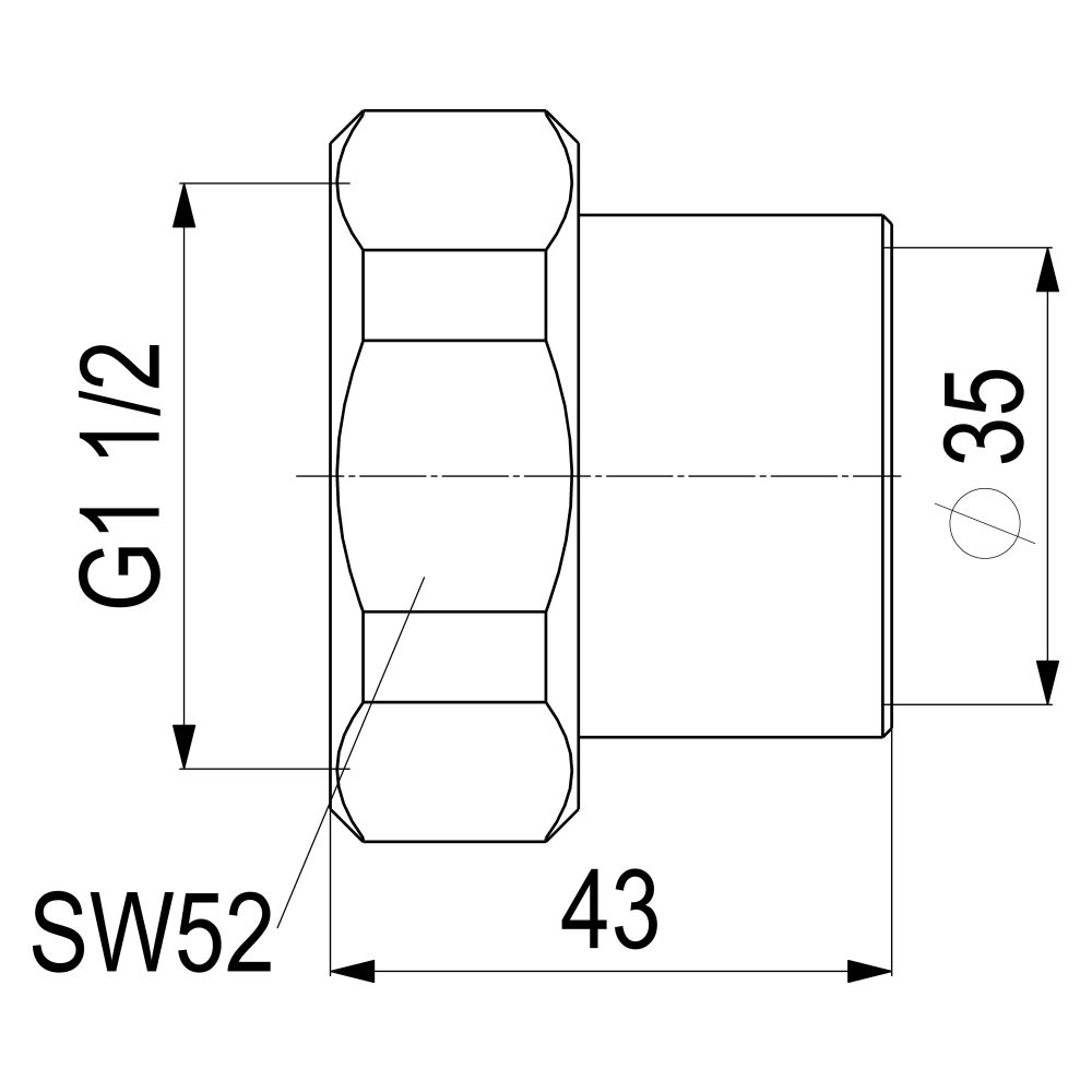 Schlösser Anschlussverschraubung für Kupferrohre, konisch-dichtend, DN 35, 1 ... SCHLOESSER-0018513500001 4044997128053 (Abb. 2)