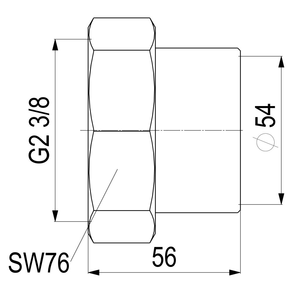 Schlösser Anschlussverschraubung für Kupferrohre, konisch-dichtend, DN 54, 2 ... SCHLOESSER-0018515400001 4044997128091 (Abb. 3)