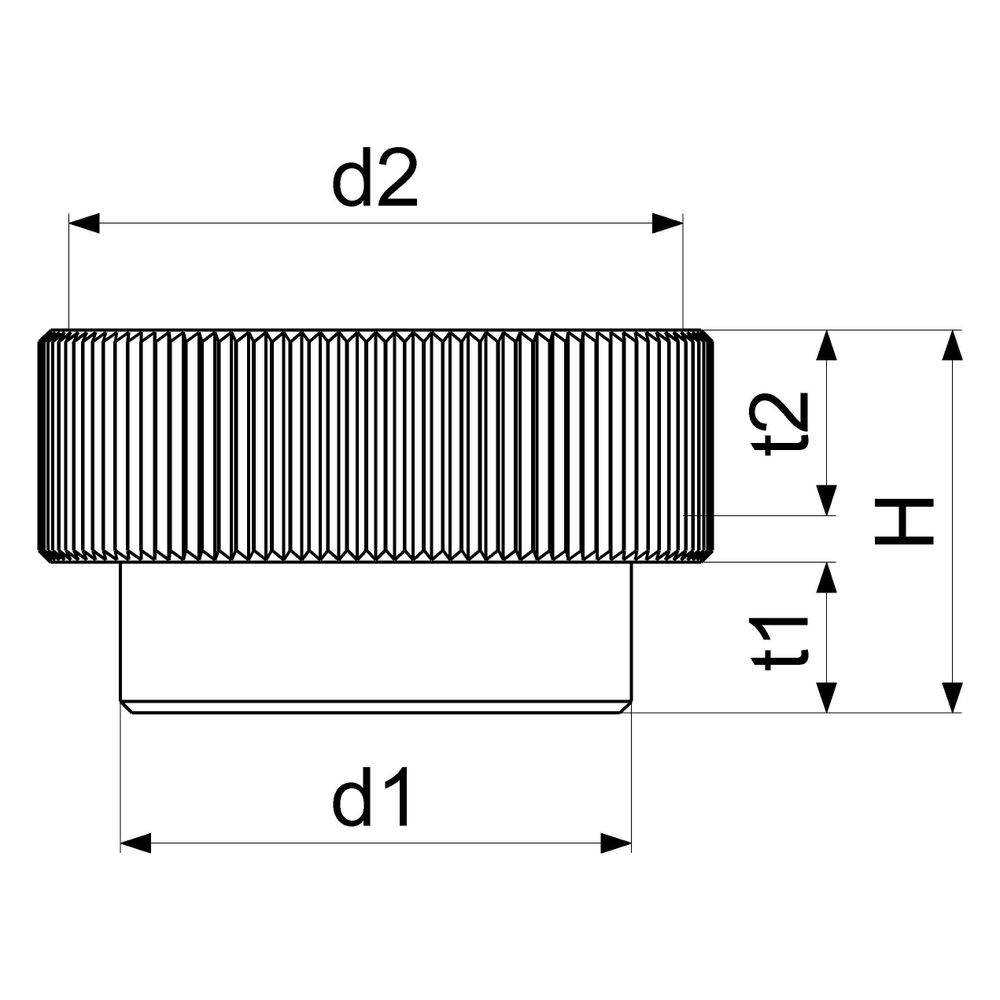 Schlösser Übergangsstück M22x1 AG x 3/4" IG, verchromt... SCHLOESSER-0018552050001 4044997128183 (Abb. 2)