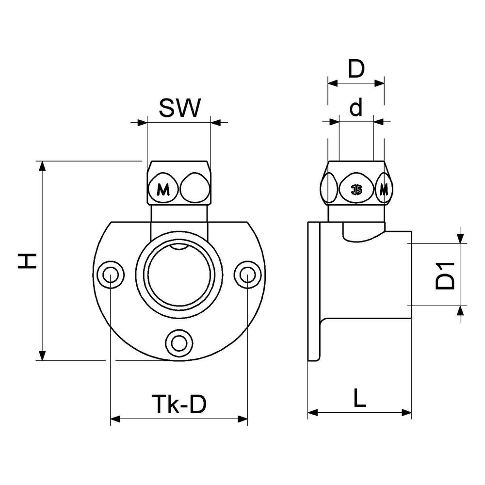 Schlösser Wandscheibe mit Quetschverschraubung, DN 10, 1/2" x 3/8" x 10mm, ve... SCHLOESSER-0018721510001 4044997130360 (Abb. 2)