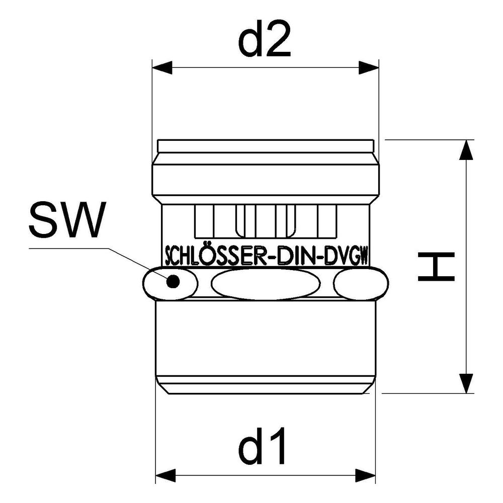 Schlösser Rohrbelüfter DN 20, AG 3/4" x AG M27x1, verchromt, DVGW-geprüft... SCHLOESSER-0018801550001 4044997131480 (Abb. 2)