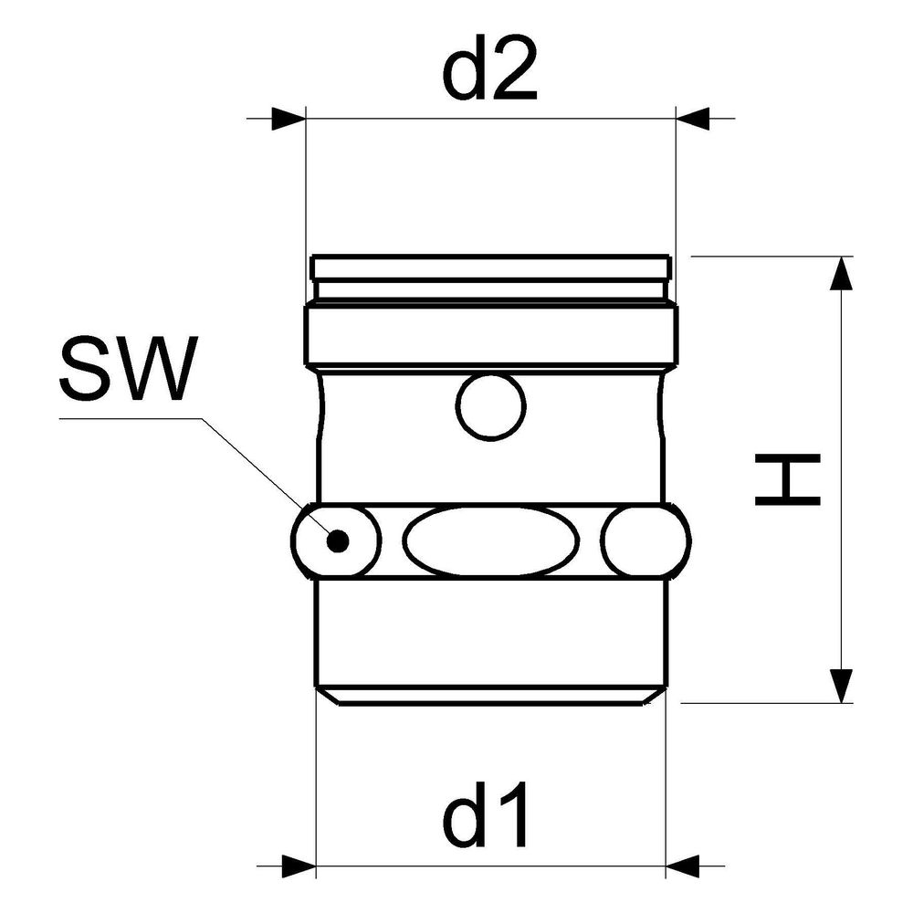 Schlösser Rohrbelüfter DN 20, AG 1" x AG M38x1, verchromt... SCHLOESSER-0018902050001 4044997131558 (Abb. 2)