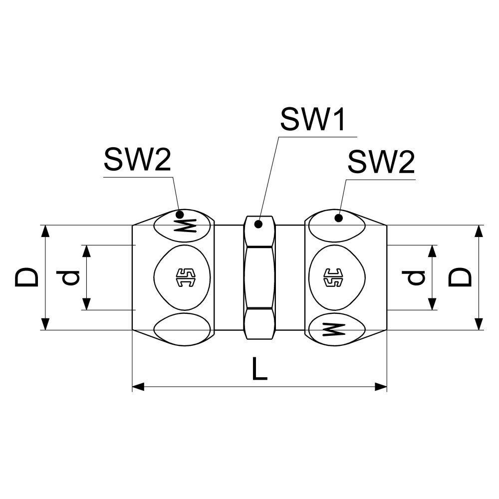 Schlösser Doppel-Quetschverschraubung, DN 10, 3/8" x 10mm, verchromt... SCHLOESSER-0018941010001 4044997131664 (Abb. 2)