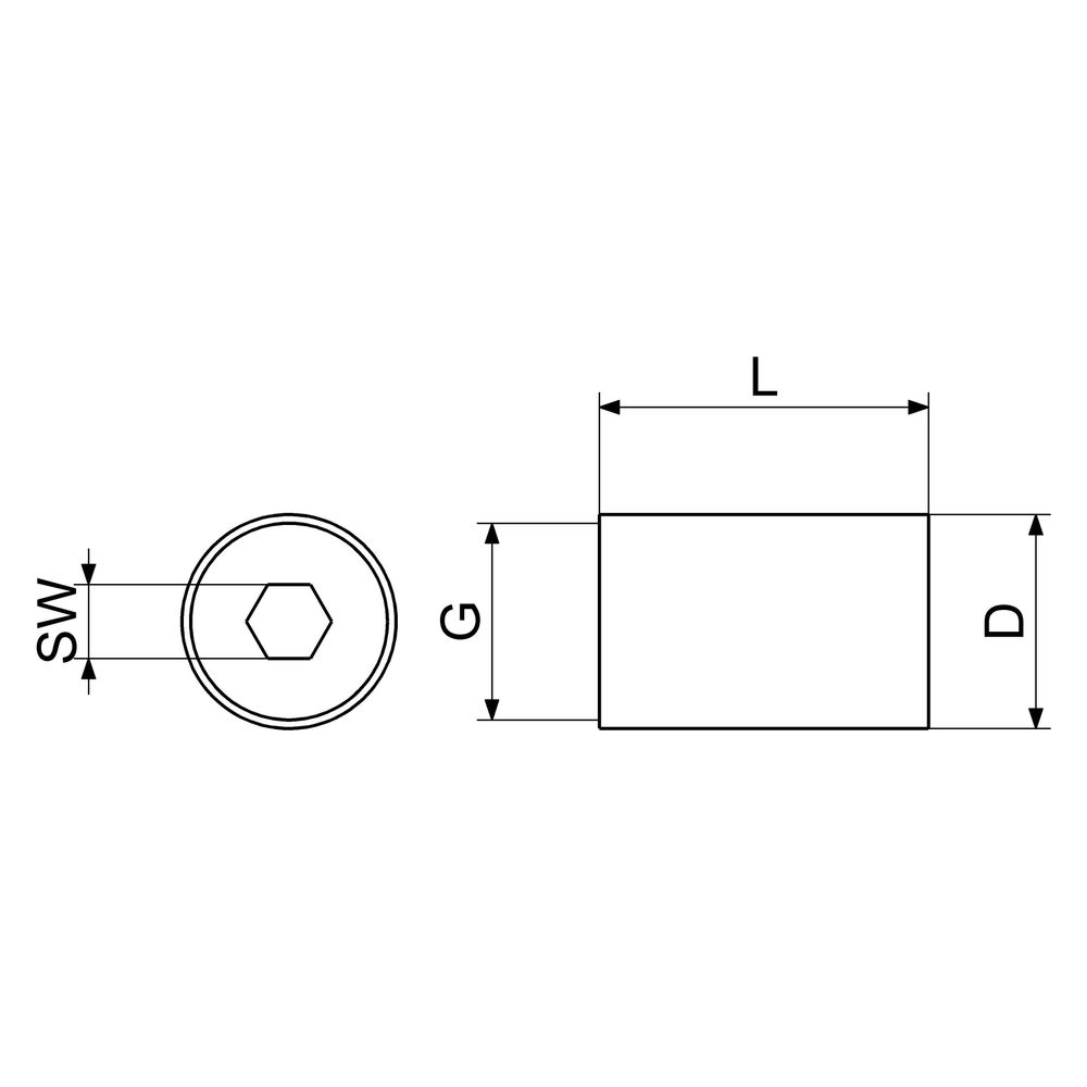Schlösser Unterputz-Verlängerung mit Hülse 40mm, verchromt poliert... SCHLOESSER-0019380000201 4044997132449 (Abb. 2)