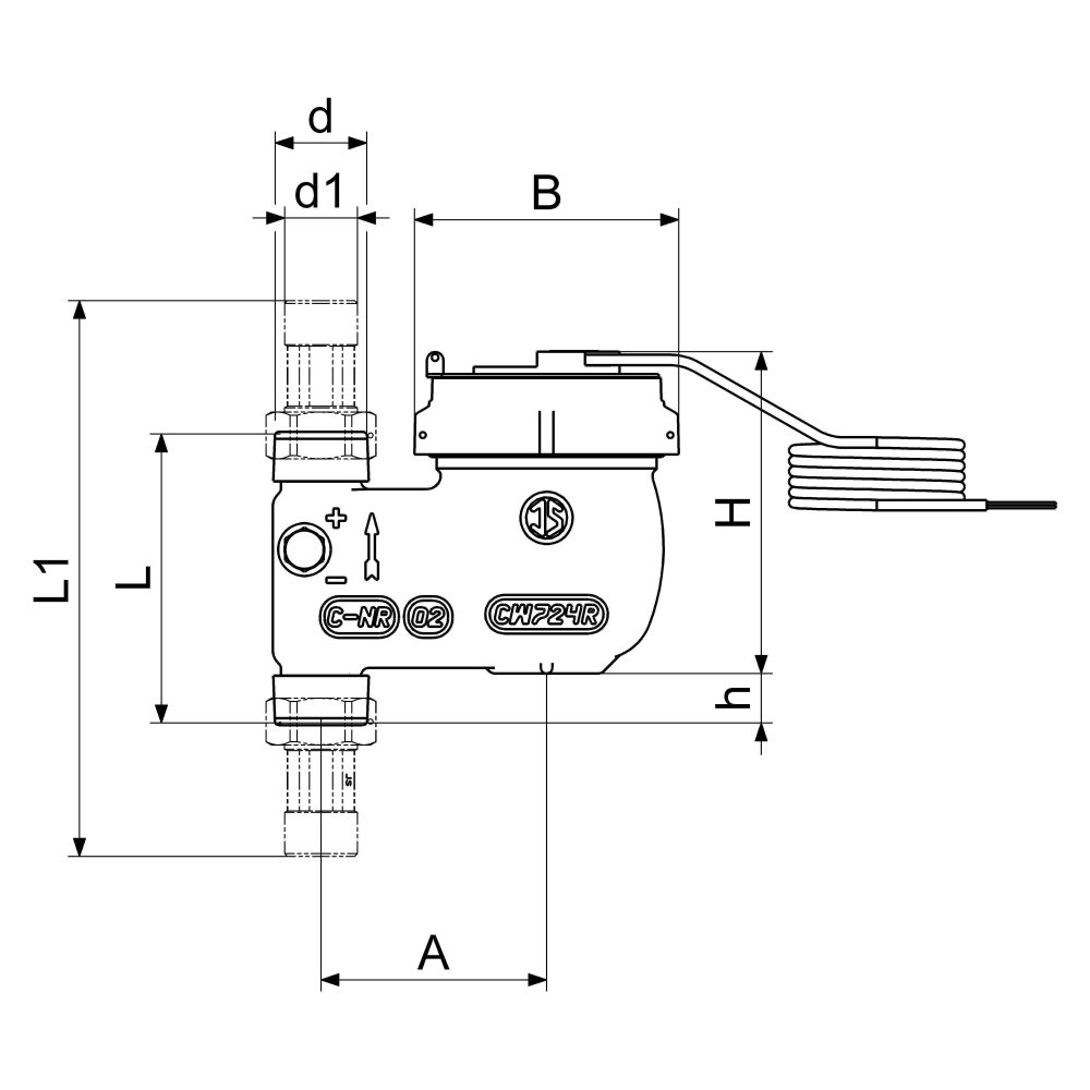 Schlösser Wasserzähler Bauart MNR-I, waagerecht, bis 30 Grad C, Dauerdurchflu... SCHLOESSER-00212T2503031 4044997225240 (Abb. 2)