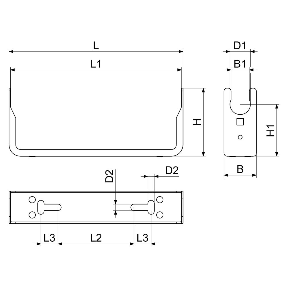 Schlösser Wasserzähler-Einbaubügel waagerecht, starr, Dauerdurchfluss Q3 4m3/... SCHLOESSER-0022052570201 4044997133149 (Abb. 2)