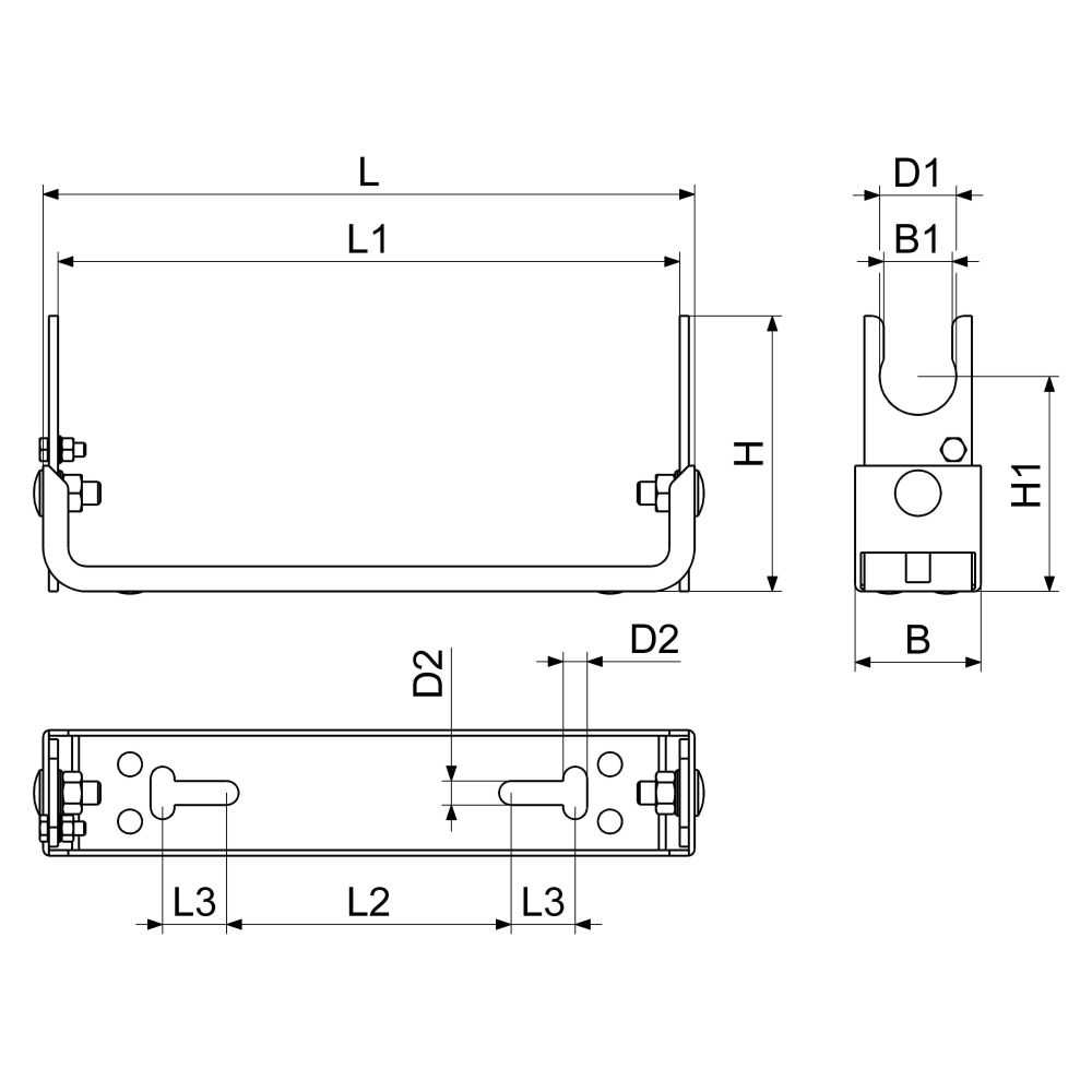 Schlösser Wasserzähler-Einbaubügel waagerecht, verstellbar, Dauerdurchfluss Q... SCHLOESSER-0022052572201 4044997133156 (Abb. 2)