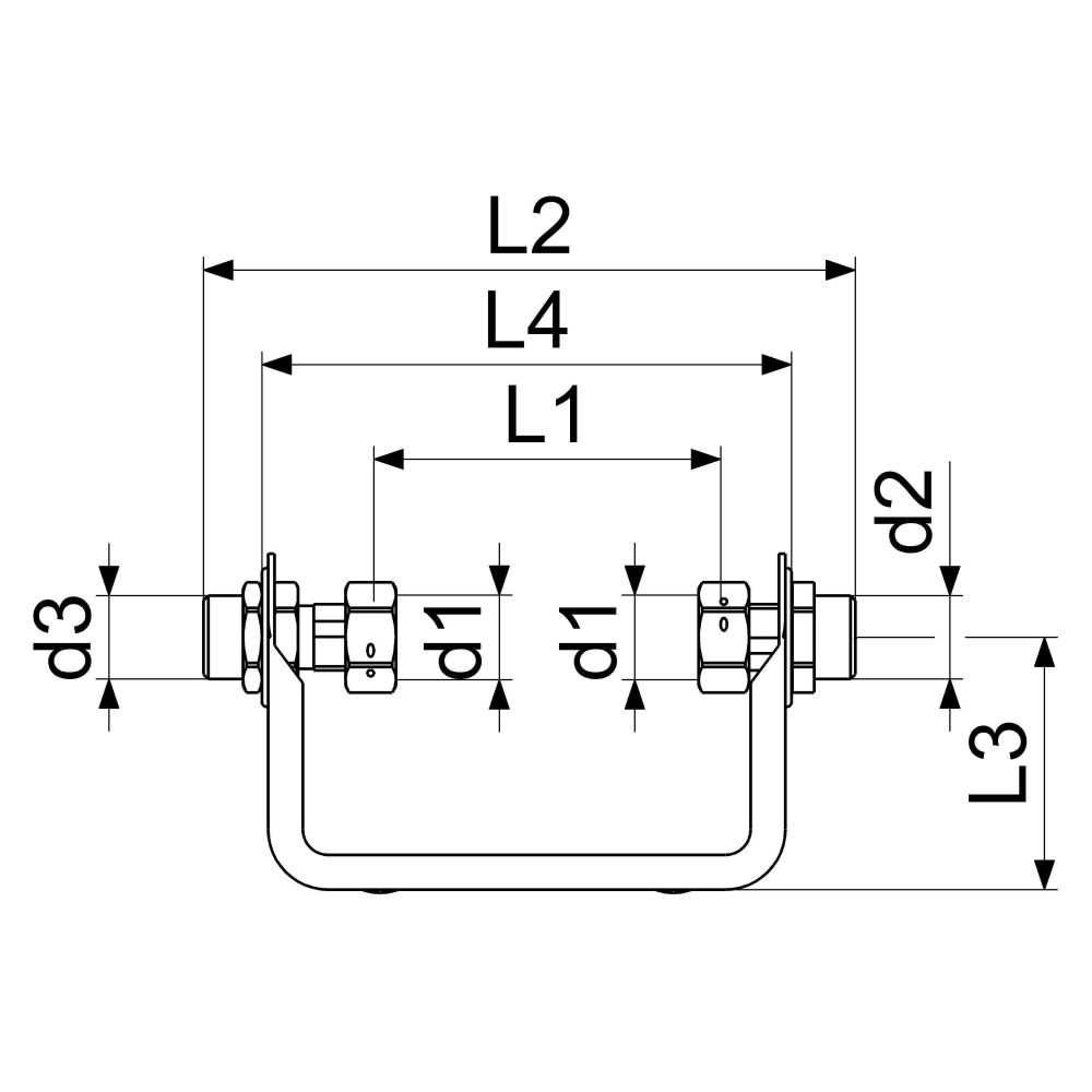 Schlösser Wasserzähler-Einbaubügel mit Verschraubung, starr, Q3 2,5m3/h, 3/4"... SCHLOESSER-0022801570001 4044997175552 (Abb. 2)