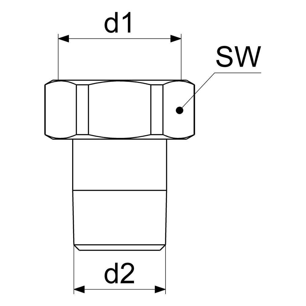 Schlösser Anschlussverschraubung DN 15, Tülle 1/2", Überwurfmutter 3/4", vern... SCHLOESSER-0033021550002 4044997135419 (Abb. 2)