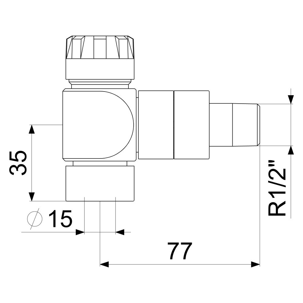 Schlösser Thermostatventil, Eckform, DN 15, 1/2", Reinweiß... SCHLOESSER-0036001510001 4044997137574 (Abb. 2)